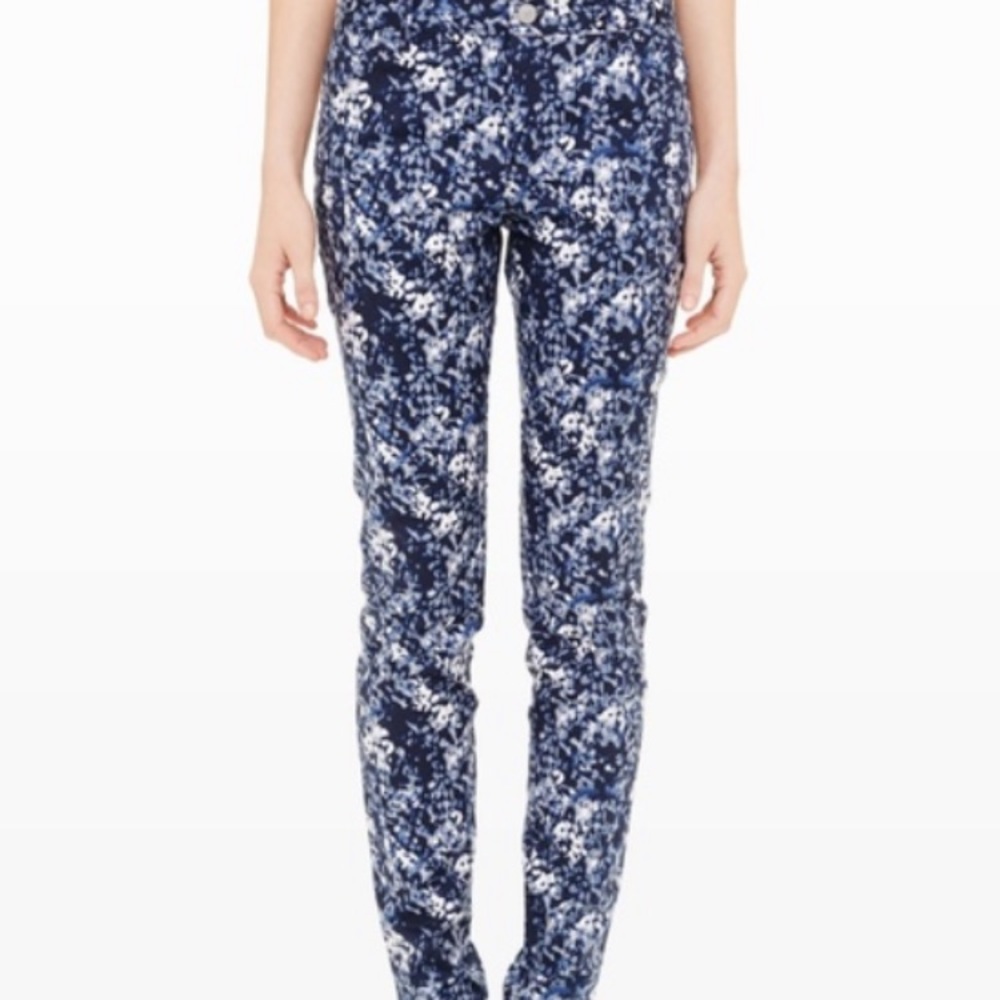 Club Monaco blue and white floral pants